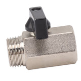 Gas Valve Ball Type Male Female Thread Thicken Brass Sandblasting for Household Tap Water 1/2 - Extra Image