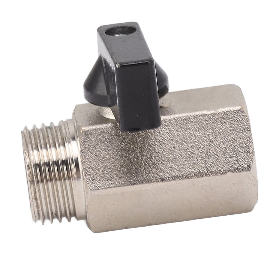 Gas Valve Ball Type Male Female Thread Thicken Brass Sandblasting for Household Tap Water 1/2