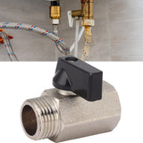 Gas Valve Ball Type Male Female Thread Thicken Brass Sandblasting for Household Tap Water 1/2