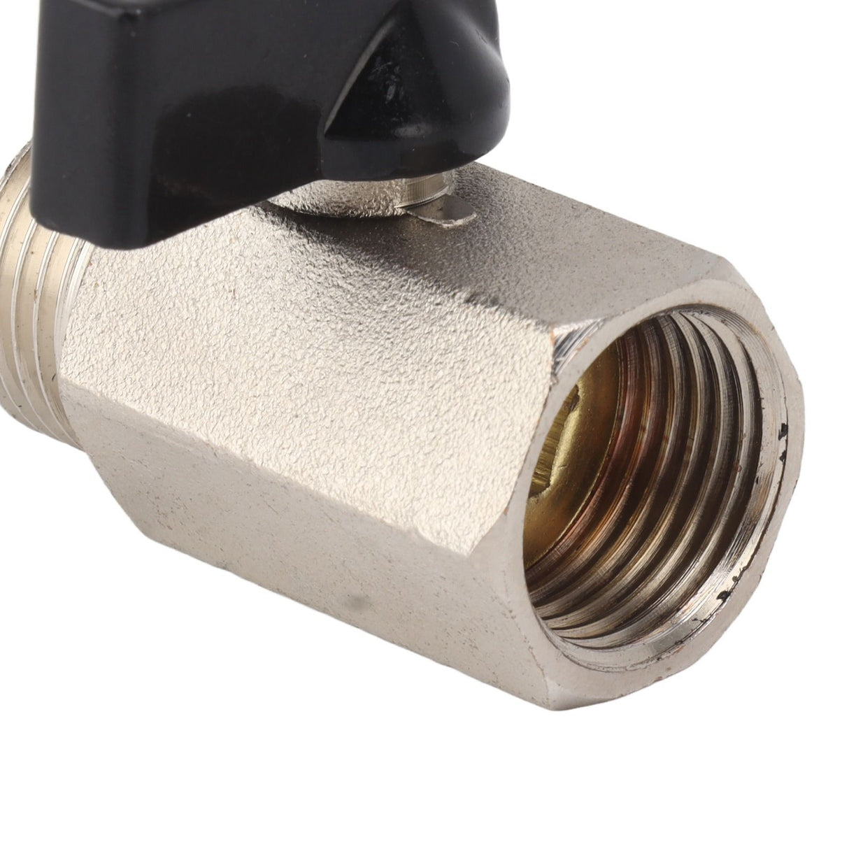 Gas Valve Ball Type Male Female Thread Thicken Brass Sandblasting for Household Tap Water 1/2