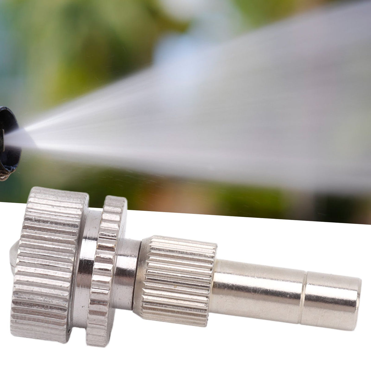 Mister Nozzle 6mm Quick Connector Brass Fan Shaped Low Pressure Atomizer Misting Nozzle for Cooling System