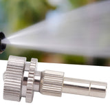 Mister Nozzle 6mm Quick Connector Brass Fan Shaped Low Pressure Atomizer Misting Nozzle for Cooling System