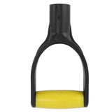 Shovel D Grip Handle 32mm Inner Diameter Silicone Grip Reinforcement Snow Shovel Handle Replacement for Digging Raking Tool Yellow Black