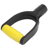 Shovel D Grip Handle 32mm Inner Diameter Silicone Grip Reinforcement Snow Shovel Handle Replacement for Digging Raking Tool Yellow Black - Extra Image