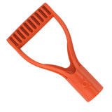 Spade Handle Plastic 32mm Inner Diameter D Grip Handle Shovel Handle Replacement for Snow Shovel Digging Raking Orange