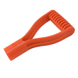 Spade Handle Plastic 32mm Inner Diameter D Grip Handle Shovel Handle Replacement for Snow Shovel Digging Raking Orange