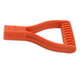 Spade Handle Plastic 32mm Inner Diameter D Grip Handle Shovel Handle Replacement for Snow Shovel Digging Raking Orange