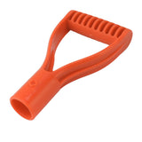 Spade Handle Plastic 32mm Inner Diameter D Grip Handle Shovel Handle Replacement for Snow Shovel Digging Raking Orange