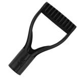 Spade Handle Plastic 32mm Inner Diameter D Grip Handle Shovel Handle Replacement for Snow Shovel Digging Raking Black
