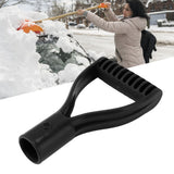 Spade Handle Plastic 32mm Inner Diameter D Grip Handle Shovel Handle Replacement for Snow Shovel Digging Raking Black