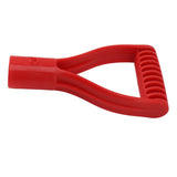 Spade Handle Plastic 32mm Inner Diameter D Grip Handle Shovel Handle Replacement for Snow Shovel Digging Raking Red