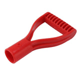 Spade Handle Plastic 32mm Inner Diameter D Grip Handle Shovel Handle Replacement for Snow Shovel Digging Raking Red