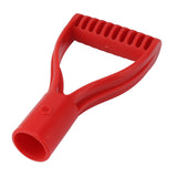 Spade Handle Plastic 32mm Inner Diameter D Grip Handle Shovel Handle Replacement for Snow Shovel Digging Raking Red