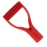 Spade Handle Plastic 32mm Inner Diameter D Grip Handle Shovel Handle Replacement for Snow Shovel Digging Raking Red