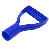 Spade Handle Plastic 32mm Inner Diameter D Grip Handle Shovel Handle Replacement for Snow Shovel Digging Raking Blue