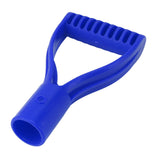 Spade Handle Plastic 32mm Inner Diameter D Grip Handle Shovel Handle Replacement for Snow Shovel Digging Raking Blue