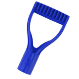 Spade Handle Plastic 32mm Inner Diameter D Grip Handle Shovel Handle Replacement for Snow Shovel Digging Raking Blue