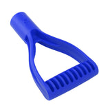 Spade Handle Plastic 32mm Inner Diameter D Grip Handle Shovel Handle Replacement for Snow Shovel Digging Raking Blue - Low Angle