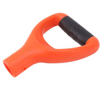 3.2cm Shovel Handle Ergonomic Design Multifunctional Rugged Shovel D Grip Handle for Digging Raking Tools Orange