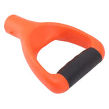 3.2cm Shovel Handle Ergonomic Design Multifunctional Rugged Shovel D Grip Handle for Digging Raking Tools Orange - Rear View
