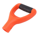 3.2cm Shovel Handle Ergonomic Design Multifunctional Rugged Shovel D Grip Handle for Digging Raking Tools Orange - Low Angle