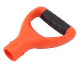 3.2cm Shovel Handle Ergonomic Design Multifunctional Rugged Shovel D Grip Handle for Digging Raking Tools Orange
