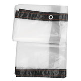 Transparent Tarp Cold Insulation Garden Rainproof Clear Poly Tarp Plant Cover Cloth 6.6 X 8.2ft