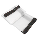 Transparent Tarp Cold Insulation Garden Rainproof Clear Poly Tarp Plant Cover Cloth 9.8 X 9.8ft