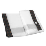 Transparent Tarp Cold Insulation Garden Rainproof Clear Poly Tarp Plant Cover Cloth 9.8 X 9.8ft