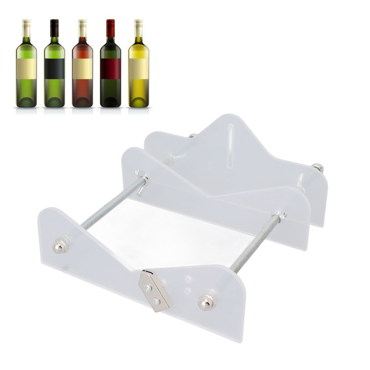 Beer Wine Bottle Cutter Tool Glass DIY Bottle Cutter Kit with Glasspaper for All Shapes
