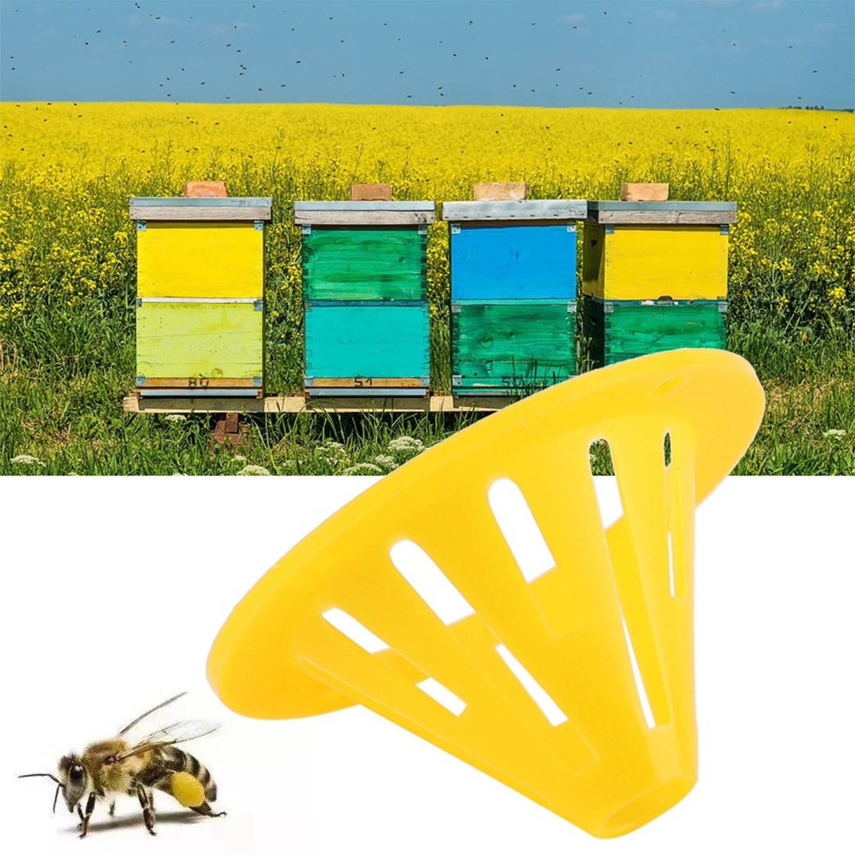 20 Pcs Beehive Entrance Exit Cone Plastic Beehive One Way Entrance Gate For Beekeeping