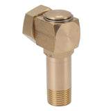 Garden Hose Adapter G1/2 High Hardness Brass Hose Elbow Connector for Replacement - Top-Down View