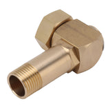 Garden Hose Adapter G1/2 High Hardness Brass Hose Elbow Connector for Replacement - 45-Degree Angle