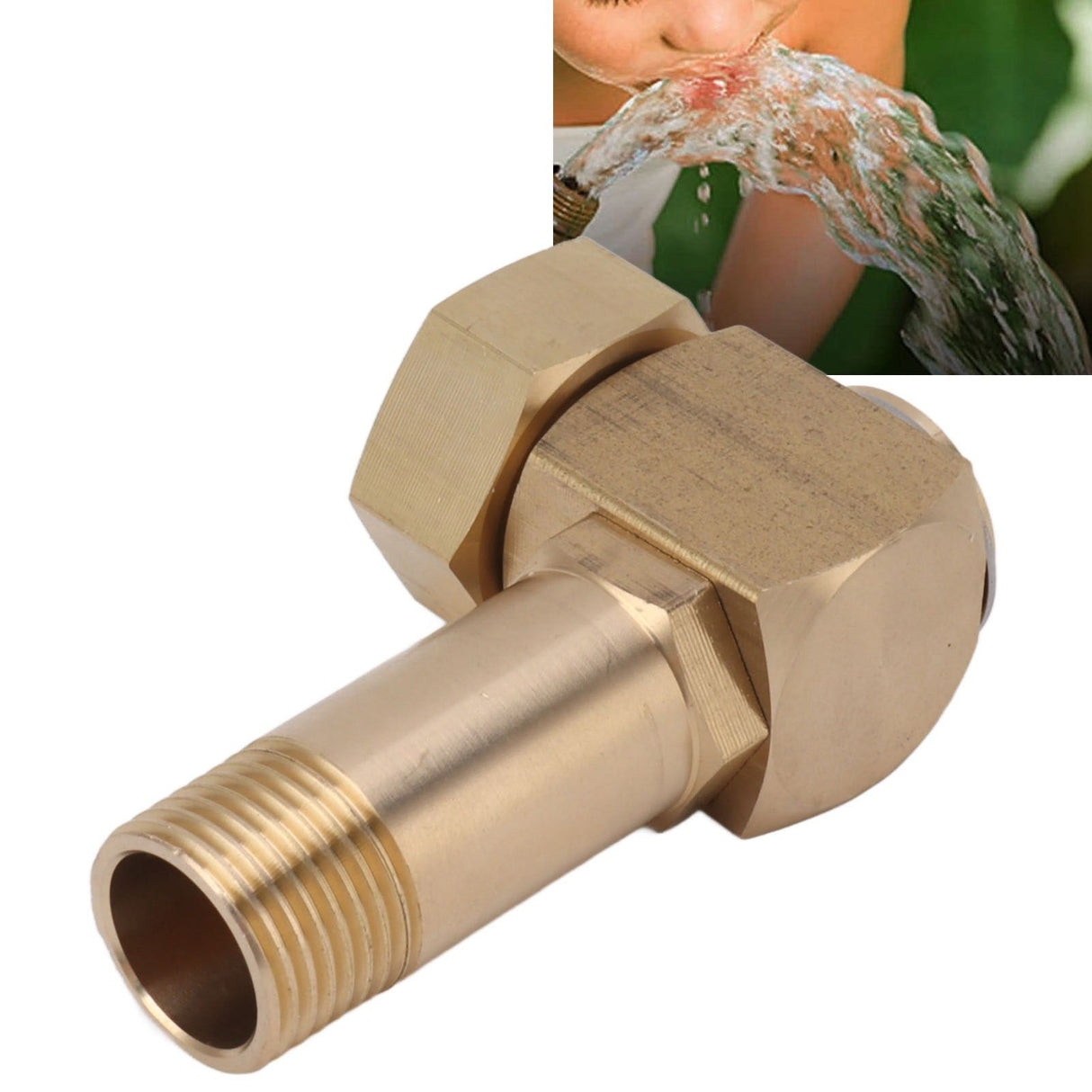 Garden Hose Adapter G1/2 High Hardness Brass Hose Elbow Connector for Replacement