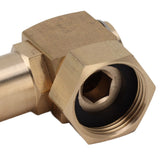Garden Hose Adapter G1/2 High Hardness Brass Hose Elbow Connector for Replacement - Extra Image