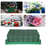 Floral Foam Cage Rectangle Flower Cage Holder Floral Foam with Holder Grid for Fresh Flowers Wedding Party Decoration - Extra Image