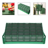 Floral Foam Cage Rectangle Flower Cage Holder Floral Foam with Holder Grid for Fresh Flowers Wedding Party Decoration