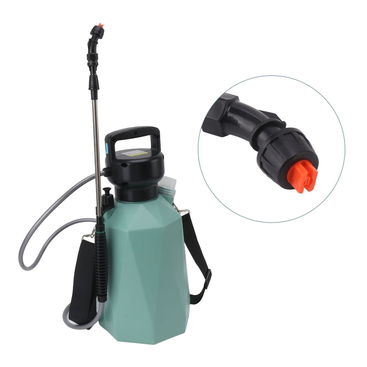 Rhombus 7.4V High Power Battery Powered Sprayer 5L Large Capacity Electric Sprayer for Garden Green