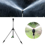 Sprinkler Tripod 360 Degree Rotating Automatic Irrigation Head Liftable Spraying Stand for Garden Lawn