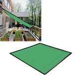 Square Geen Sun Shade Sail Canopy Awning Encrypted Thickened Breathable Sun Shade Sail for Outdoor Courtyard 2x2m 14 Pin - 45-Degree Angle