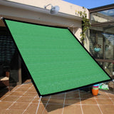 Square Geen Sun Shade Sail Canopy Awning Encrypted Thickened Breathable Sun Shade Sail for Outdoor Courtyard 2x2m 14 Pin