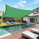Square Geen Sun Shade Sail Canopy Awning Encrypted Thickened Breathable Sun Shade Sail for Outdoor Courtyard 2x2m 14 Pin