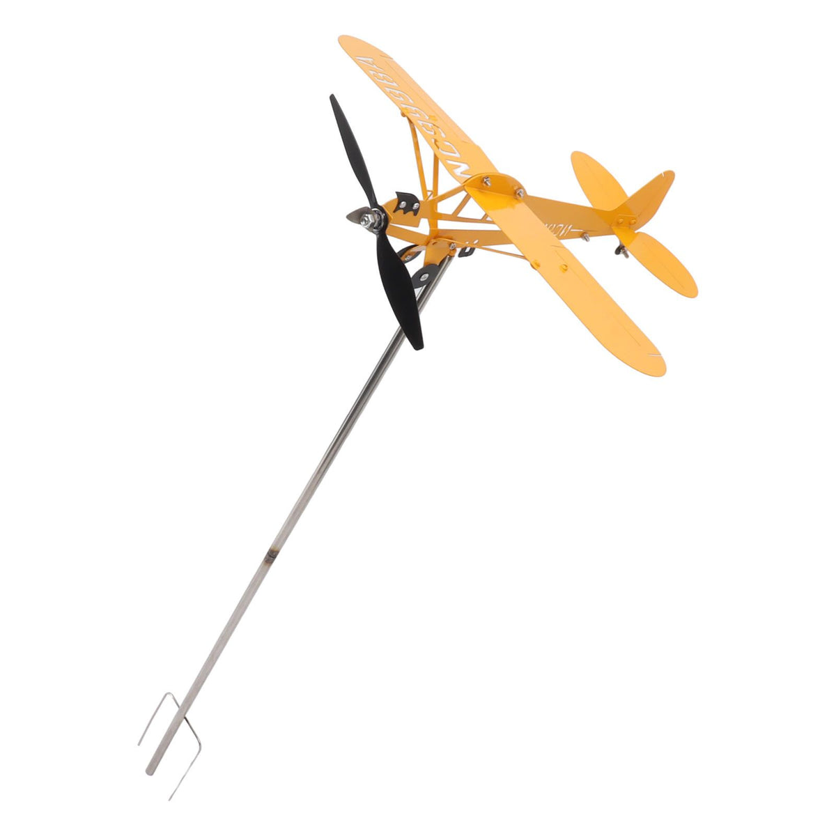 Piper J3 Cub Airplane Weathervane 3D Metal Airplane Weather Vane Outdoor Roof Wind Direction Indicator Garden Decor Large