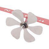 Metal Aircraft Weather Vane 3D Red Rustproof Smooth Airplane Windmill Wind Spinner for Garage Dome Barn Patio Red