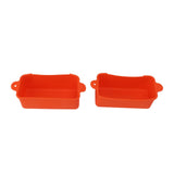 2Pcs Silicone Grease Cup Liners Reusable Drip Pan Liners Silicone Rear Grease Catcher for Griddle - Close-Up Angle