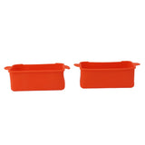 2Pcs Silicone Grease Cup Liners Reusable Drip Pan Liners Silicone Rear Grease Catcher for Griddle