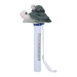 Floating Pool Thermometer Waterproof Cartoon Water Turtle Shape Swimming Pool Thermometer for Indoor Outdoor Spas - Side View