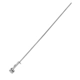 Cattle Insemination Tube 304 Stainless Steel Smoothly Front End Insemination Pipe Breeding Catheter for 0.25ml 0.5ml - Side View