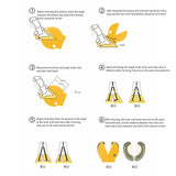 Hoof Claw Check Gauge Engineering Plastic Measurement Diagnosis Cattle Cow Hoof Trimming Ruler for Farm