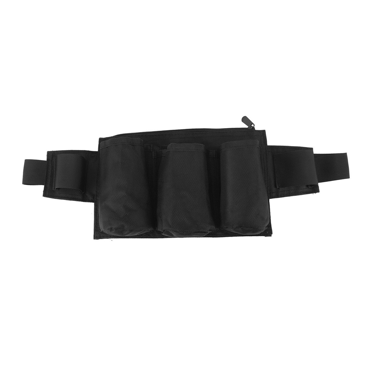 Garden Tool Belt 6 Pockets 2 Straps Waterproof Oxford Fabric Adjustable Gardening Tool Pouch for Family Camping Outdoor Black